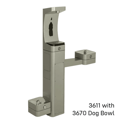 Haws 3611F ADA Vandal-Resistant Outdoor Bottle Filler and Drinking Fountain – Filtered - The Fountain Direct