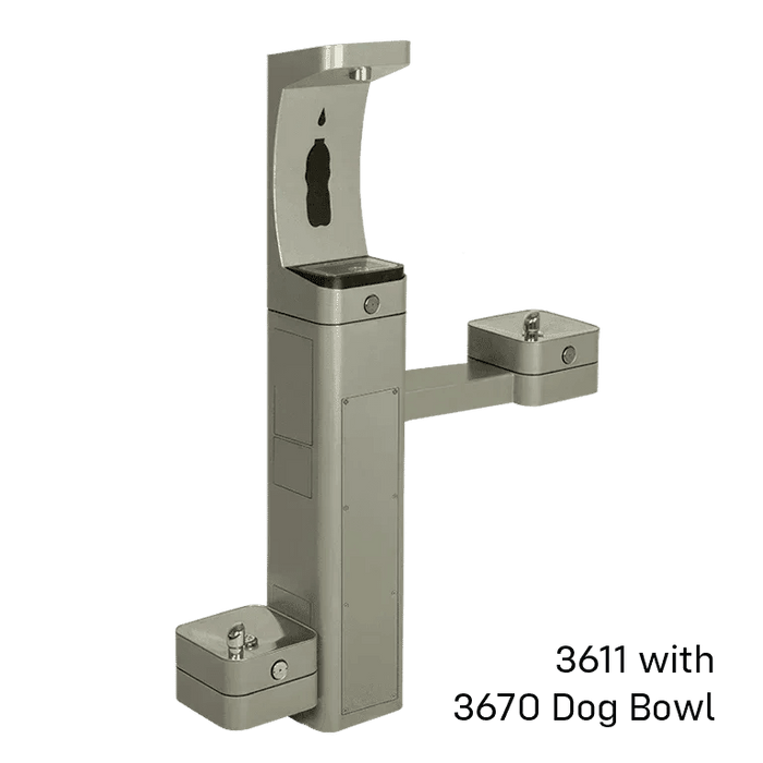 Haws 3611F ADA Vandal-Resistant Outdoor Bottle Filler and Drinking Fountain – Filtered - The Fountain Direct