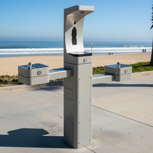 Haws 3612F Outdoor ADA Modular Drinking Fountain with Bottle Filler – Filtered - The Fountain Direct 