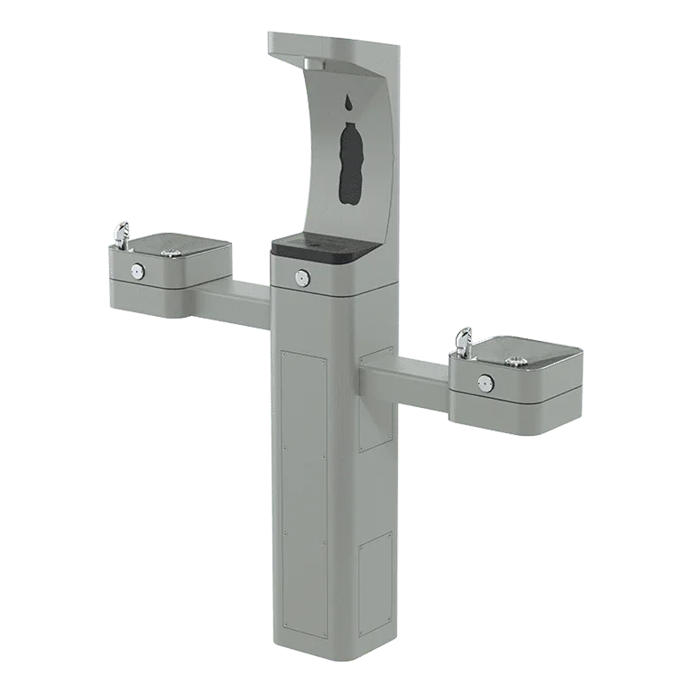 Haws 3612F Outdoor ADA Modular Drinking Fountain with Bottle Filler – Filtered - The Fountain Direct 