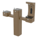 Haws 3612FRBFA ADA Outdoor Stainless Steel Bottle Filler and Dual Fountain - Freeze Resistant - The Fountain Direct