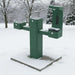 Haws 3612FRBFA ADA Outdoor Stainless Steel Bottle Filler and Dual Fountain - Freeze Resistant - The Fountain Direct
