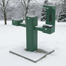 Haws 3612FRBFA ADA Outdoor Stainless Steel Bottle Filler and Dual Fountain - Freeze Resistant - The Fountain Direct