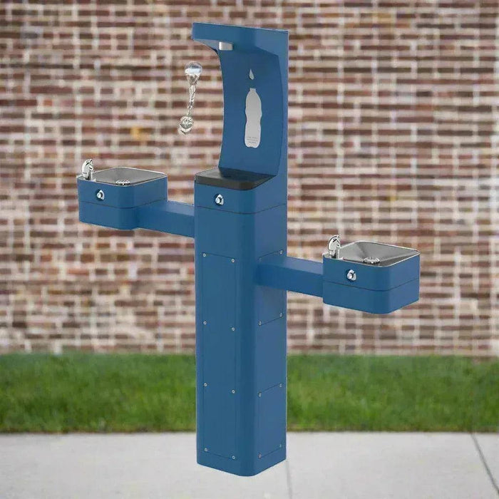 Haws 3612 Outdoor Stainless Steel ADA Modular Drinking Fountain with Bottle Filler - The Fountain Direct