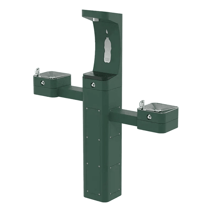 Haws 3612 Outdoor Stainless Steel ADA Modular Drinking Fountain with Bottle Filler - The Fountain Direct