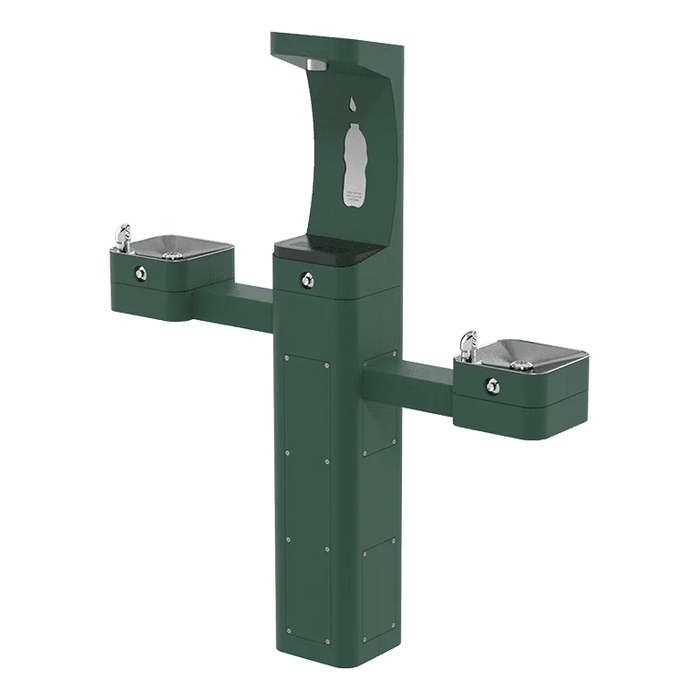 Haws 3612F Outdoor ADA Modular Drinking Fountain with Bottle Filler – Filtered - The Fountain Direct 