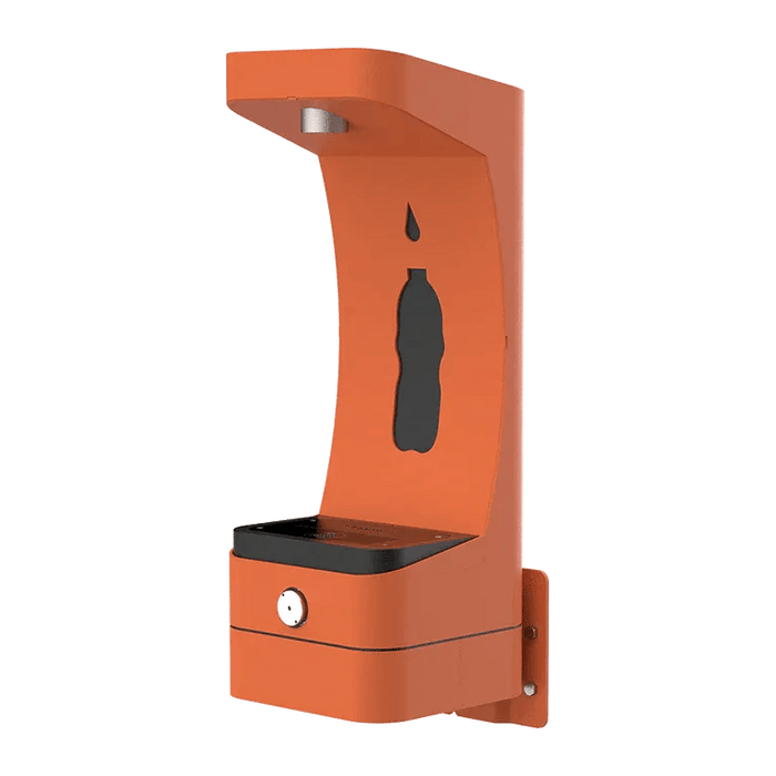 Haws 3690 ADA Outdoor Wall-Mounted Bottle Filler – Vandal-Resistant Stainless Steel - The Fountain Direct