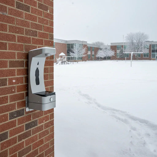 Haws 3690 ADA Outdoor Wall-Mounted Bottle Filler – Vandal-Resistant Stainless Steel - The Fountain Direct