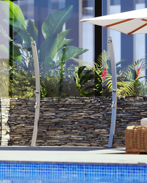 Rainware Noosa 4006 Hot & Cold Freestanding Outdoor Shower with Mixer and Foot Wash