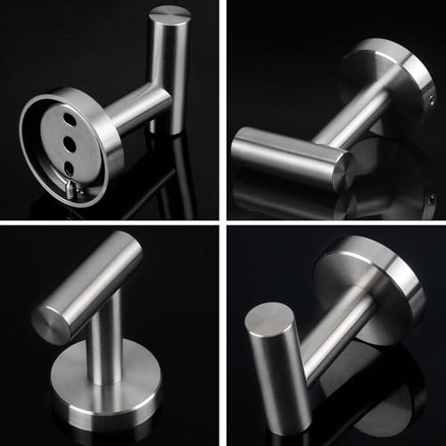 NearMoon Set of 3 Stainless Steel Towel & Robe Hooks – detail view 6
