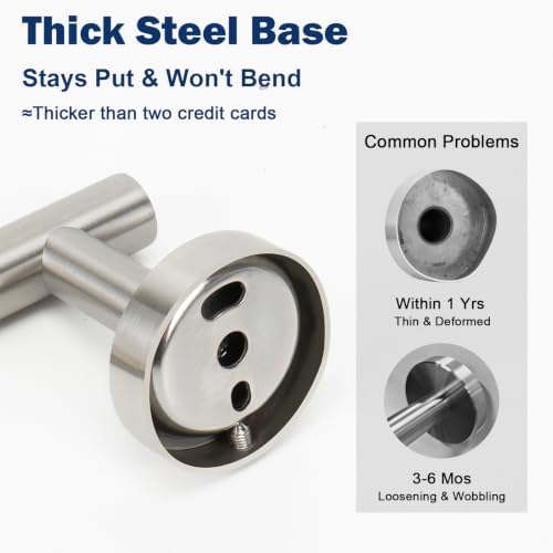 NearMoon Set of 3 Stainless Steel Towel & Robe Hooks – detail view 4