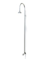Rainware Bribie 2001 Cold Water Outdoor Shower – Polished 316 Stainless Steel Shepherd's Hook
