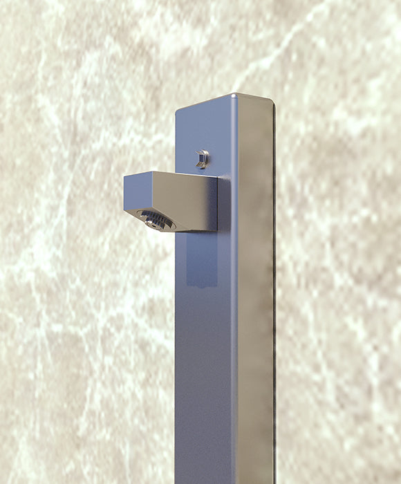 Rainware Aussie Wall 2202 Wall-Mounted Outdoor Shower with Foot Wash – Cold Water, Space-Saving Design