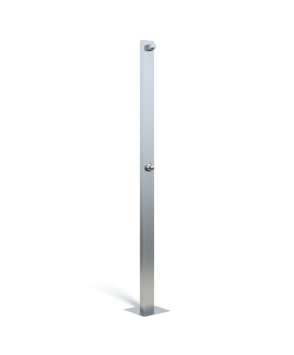 Rainware Beach Slim 5000 Entry Commercial Outdoor Shower – Time-Flow, 316 Marine Stainless