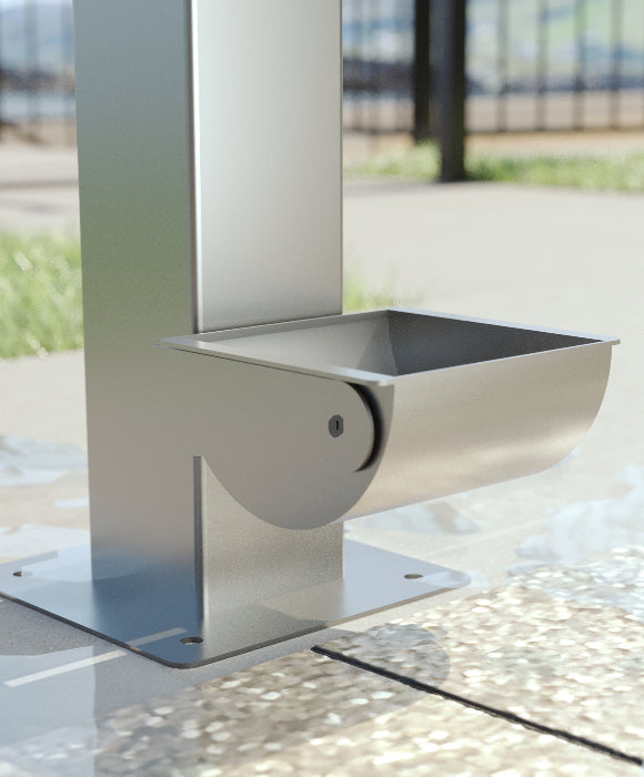 Rainware 5215 Dog Hydration Station – Public Dog Water Bowl Filler, 100x100mm 316 Column