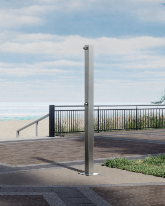 Rainware Beach Solo 5002 Single-Person Commercial Outdoor Shower – 100x100mm 316 Column