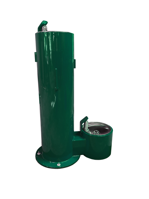 Stern-Williams 5325 Series Pedestal Drinking Fountain – Cylindrical Design, Vandal-Resistant, Frost Proof and Sanifrost Models Available