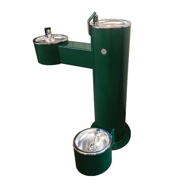 Stern-Williams 5700-90 Dual Pedestal Drinking Fountain with Pet Fountain