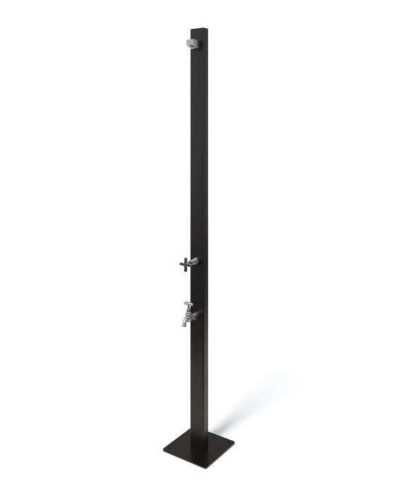 Rainware Aussie Premium 2501 Freestanding Outdoor Shower with Foot Wash – Cold Water, Marine Grade Aluminium