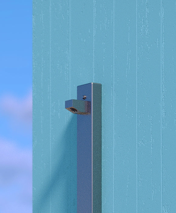 Rainware Aussie Wall 2400 Hot & Cold Wall-Mounted Exterior Shower with Foot Rinse