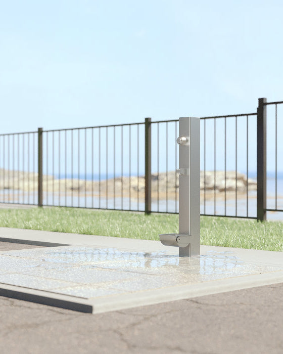 Rainware 5215 Dog Hydration Station – Public Dog Water Bowl Filler, 100x100mm 316 Column