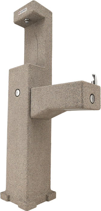 Global Industrial™ Outdoor Drinking Fountain with Bottle Filling Station – Rotocast Granite, Vandal-Resistant and ADA Compliant, Unfiltered – 603601