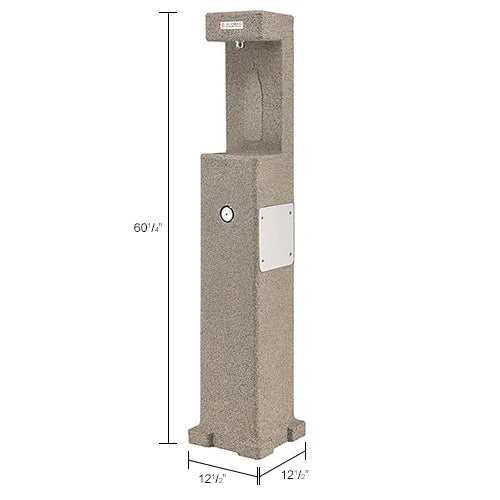 Global Industrial™ Outdoor Bottle Filling Station – Durable Rotocast Granite, Vandal-Resistant and ADA Compliant, Unfiltered – 603602