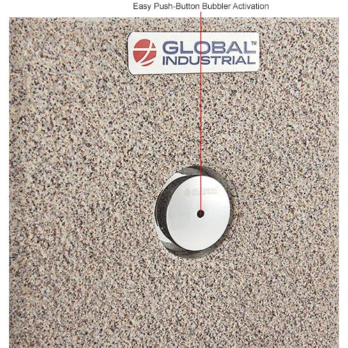 Global Industrial™ Outdoor Bi-Level Drinking Fountain with Filter – Durable Rotocast Granite, Vandal-Resistant, ADA Compliant – 603604F