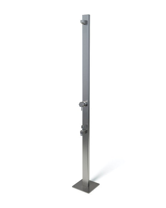 Rainware Suncoast Premium 4505 Hot & Cold Freestanding Shower Tower with Foot Wash – Satin 316 Stainless