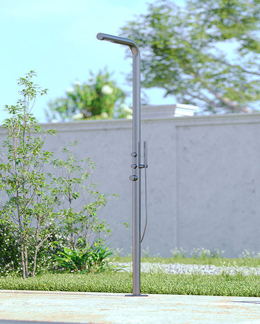 Rainware Avoca 9016 Minimalist Freestanding Outdoor Shower with Handheld Wand – Hot & Cold