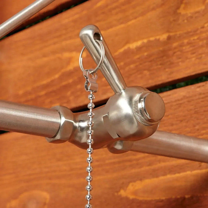 Magnus Wall-Mounted Stainless Steel Pull-Chain Shower – Wesley Collection - The Fountain Direct