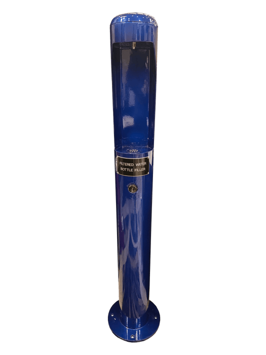 Stern-Williams 7325 Single Pedestal Bottle Filler For Parks – Vandal-Resistant and Filtered - The Fountain Direct