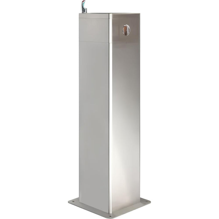 Global Industrial™ Outdoor Pedestal Drinking Fountain – 316 Stainless Steel, Corrosion-Resistant, Vandal-Resistant, ADA Compliant, Unfiltered – 761223