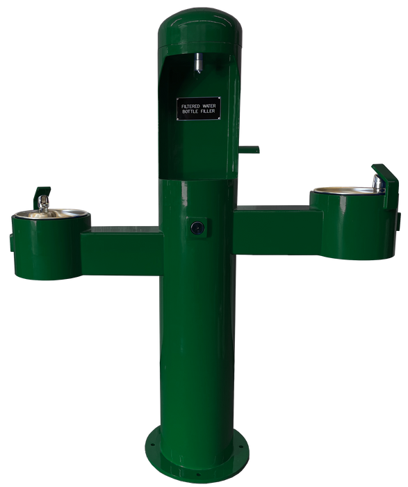 Stern-Williams 7730 & 7925 Dual Pedestal Mount Fountain & Bottle Filler – Barrier-Free, Durable, and Vandal-Resistant