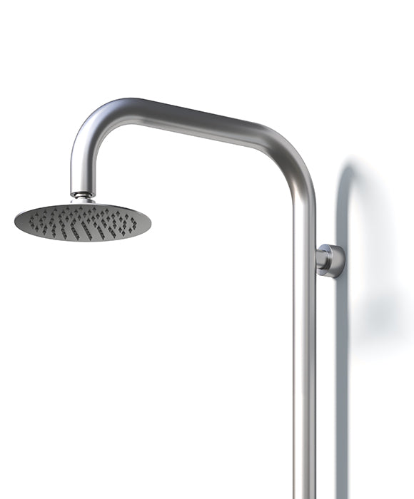 Rainware Collaroy 9009 Compact Wall-Mounted Outdoor Shower with Overhead & Hand Wand – Hot & Cold