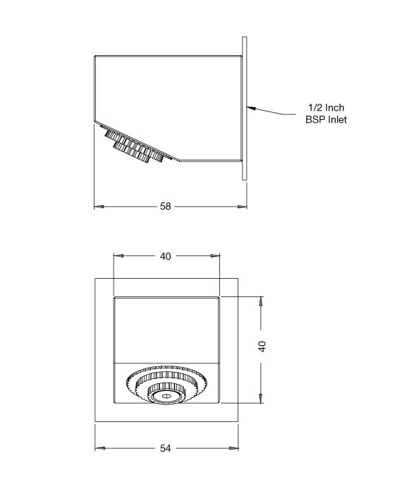 Rainware 8001 Original Shower Rose – Ringed 316 Stainless Steel, 9 L/min