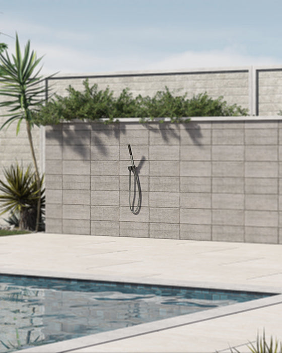 Rainware Castaway 8015 Handheld Outdoor Shower on Wall Bracket – 9 L/min, 316 Stainless Steel