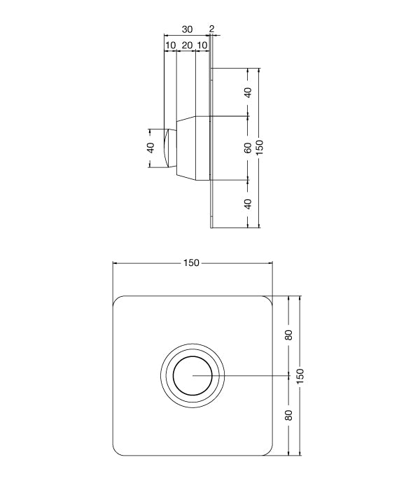 Rainware Beach 8300 Time-Flow Wall Valve – Self-Closing Commercial Shower & Tap Control