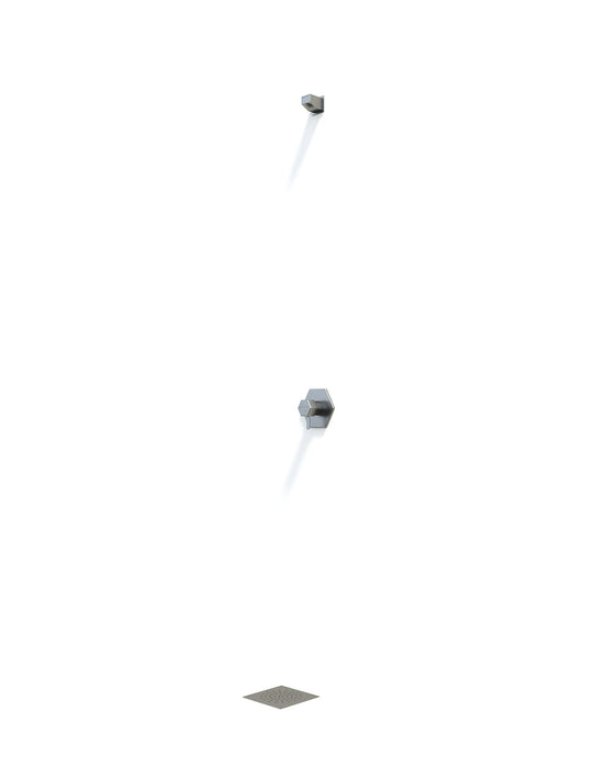 Rainware Miami In-Wall Shower Set 8001/8500 – Shower Rose & Hot/Cold Mixer, 316 Stainless Steel