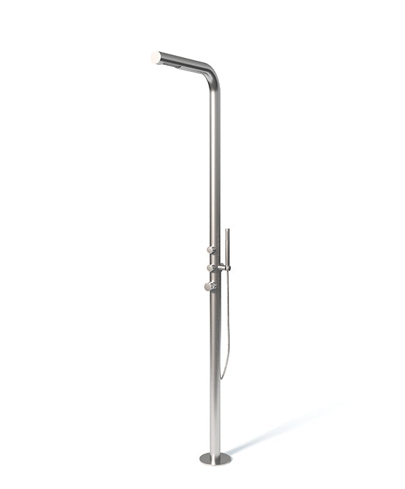 Rainware Avoca 9016 Minimalist Freestanding Outdoor Shower with Handheld Wand – Hot & Cold