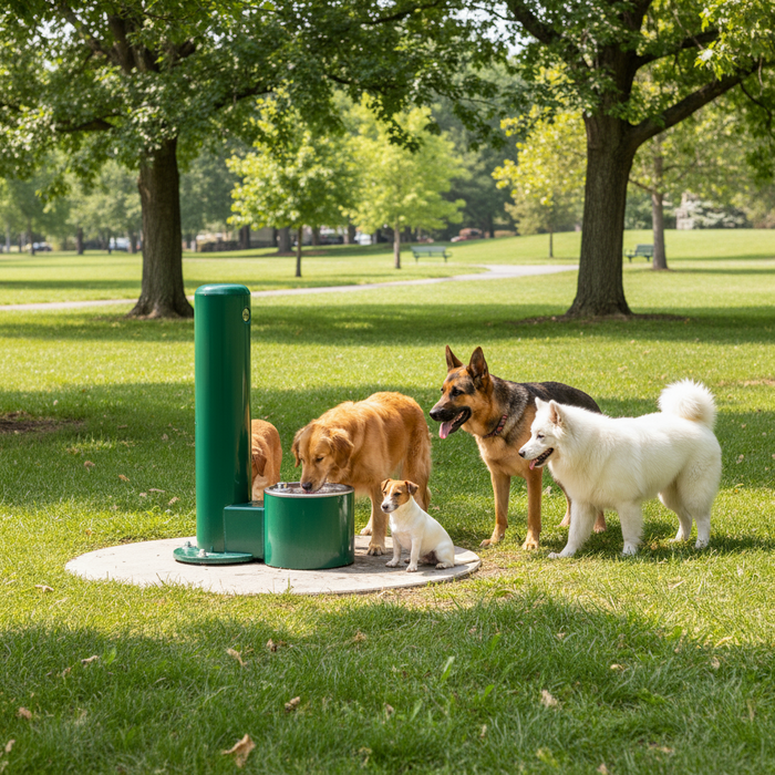 Stern-Williams 9000 Single Pet Fountain – Durable, Vandal-Resistant & Frost Proof Options - The Fountain Direct