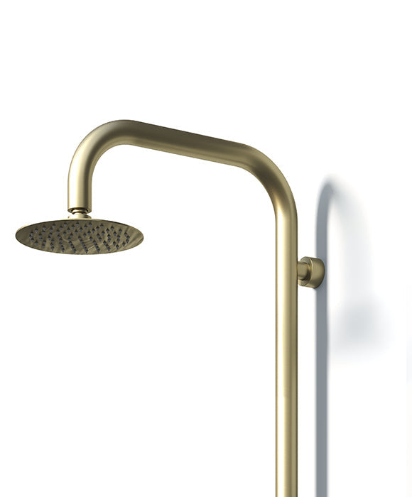 Rainware Collaroy 9009 Compact Wall-Mounted Outdoor Shower with Overhead & Hand Wand – Hot & Cold