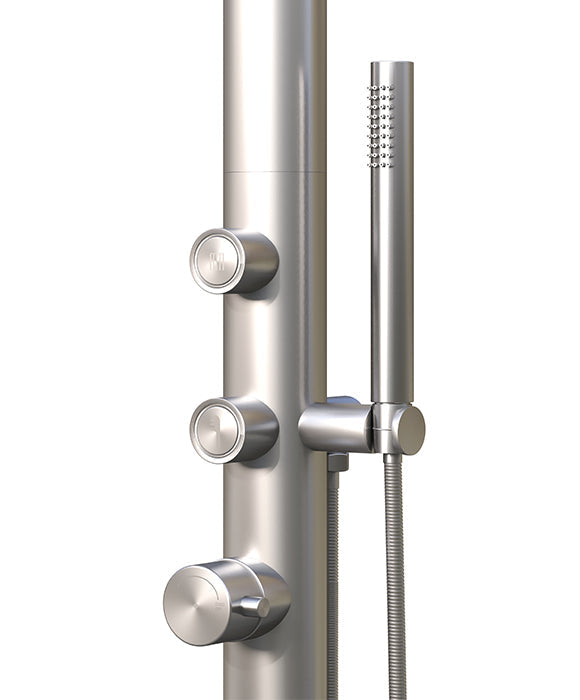 Rainware Avoca 9016 Minimalist Freestanding Outdoor Shower with Handheld Wand – Hot & Cold