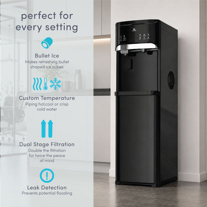 Avalon A21-B Bottleless Water Cooler with Bullet Ice Maker – Dual Filtration