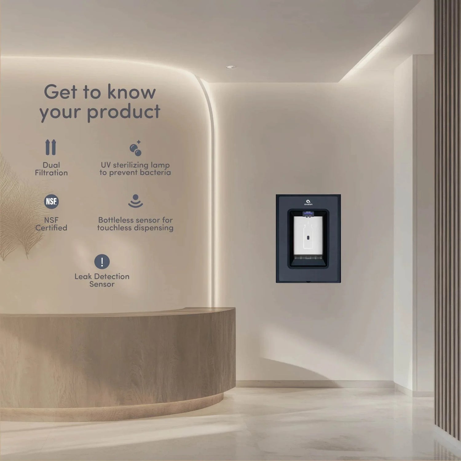 Avalon A50-C In-Wall Bottle Filler with Chiller – WiFi Enabled - (Refrigerated) - The Fountain Direct