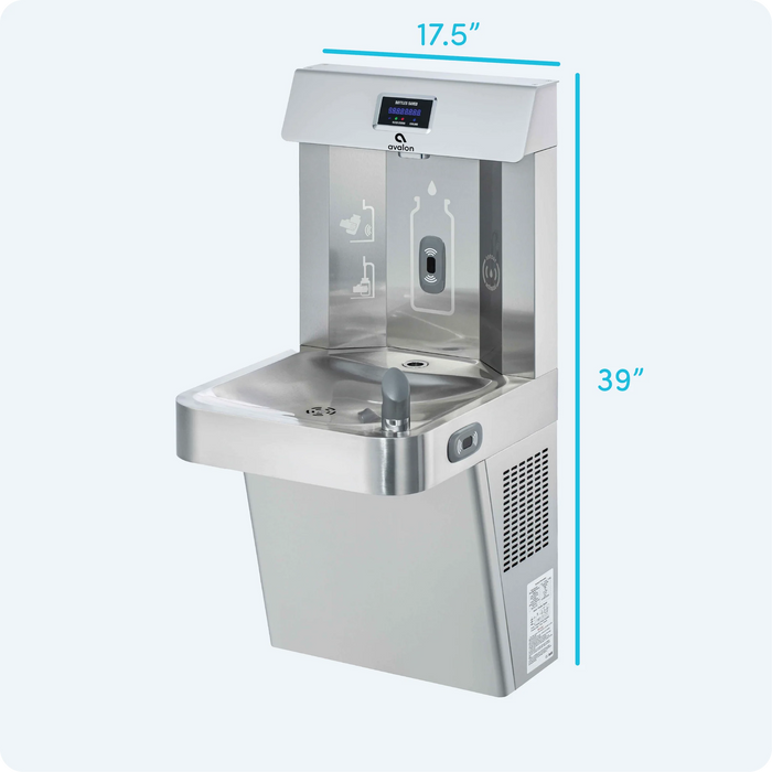 Avalon A51 Wall-Mounted Water Fountain & Bottle Filler with Chiller – Cold Water, UV Sterilization, and NSF Certified Filtration