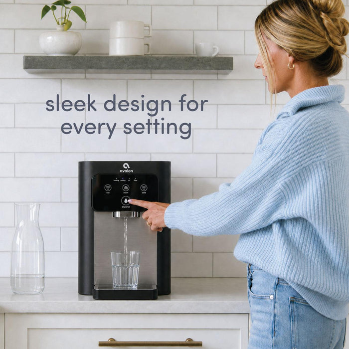 Avalon A9 Countertop Bottleless Water Cooler – Self-Cleaning, Hot, Cold & Cool Water - The Fountain Direct