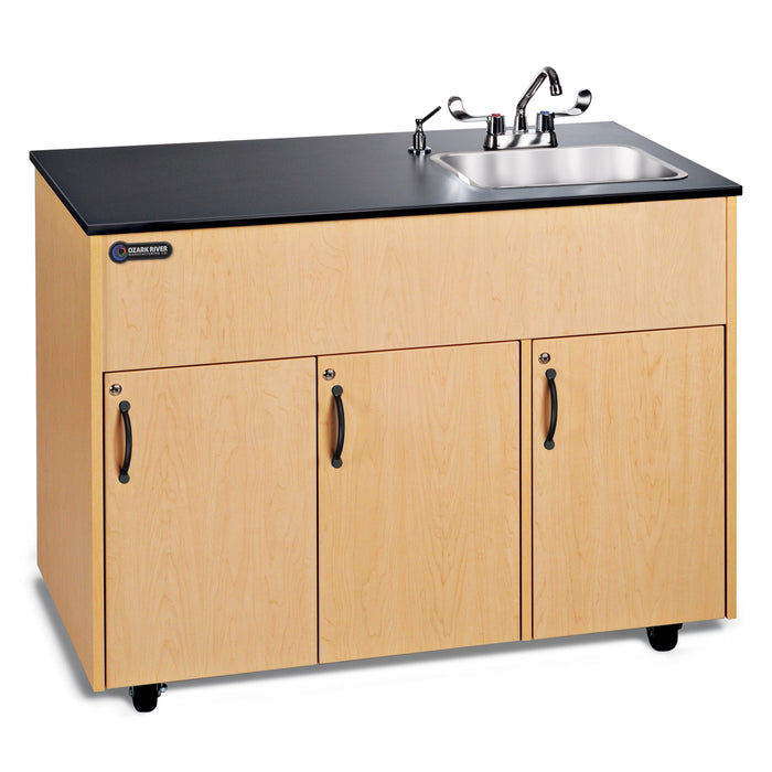 Ozark River Advantage 1D Portable Hot Water Handwashing Sink – Maple Finish, NSF Certified, Self-Contained & ADA Compliant