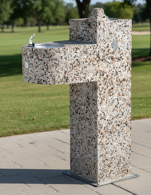 Stern-Williams ADF-3700 Dual Aggregate Concrete Drinking Fountain – Vandal-Resistant - The Fountain Direct 