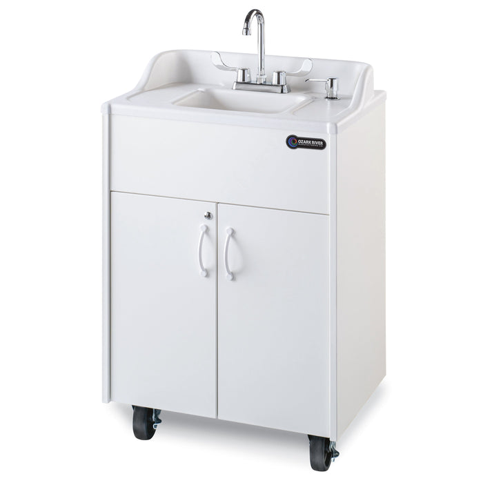 Ozark River Premier Brite White Portable Hot Water Handwashing Sink – NSF Certified, Self-Contained & ADA Compliant